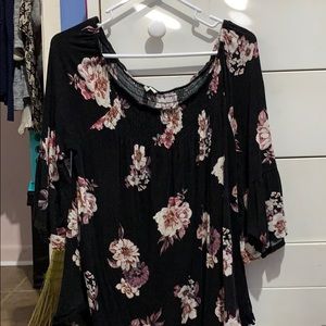 floral off the shoulder blouse from catos.